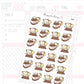DTB with Hazelnut Spread Planner Sticker Sheet