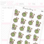 Green Juice Planner Sticker Sheet