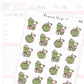 Green Juice Planner Sticker Sheet