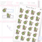 Green Juice Planner Sticker Sheet