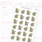 Green Juice Planner Sticker Sheet
