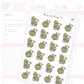 Green Juice Planner Sticker Sheet