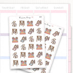 Sticker sheet product measurement.