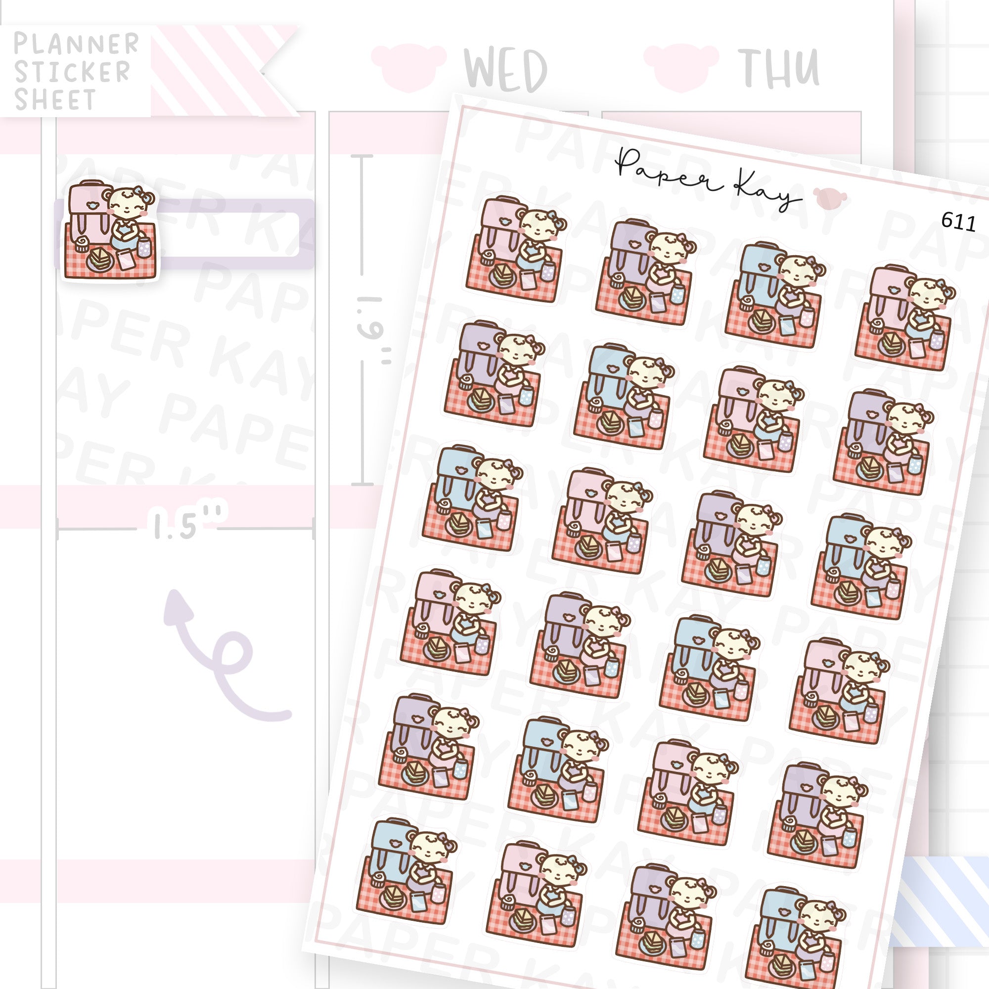 DTB Picnic Planner Sticker Sheet