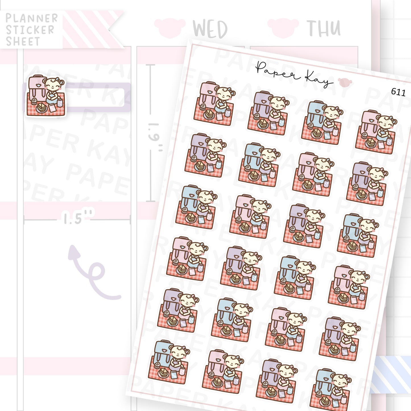DTB Picnic Planner Sticker Sheet