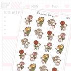 DTB's Flowers Planner Sticker Sheet