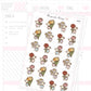 DTB's Flowers Planner Sticker Sheet