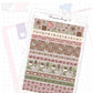 Coffee Books Washi Strip Sticker Sheet
