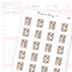 Dot the Bear Postage Label Planner Sticker Sheet