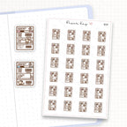 Zoomed in image of the doodles from a character planner sticker sheet.