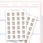 Sticker sheet product measurement.