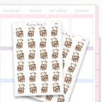 Sticker sheet product measurement.