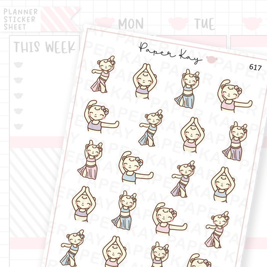 DTB Belly Dancing Planner Sticker Sheet
