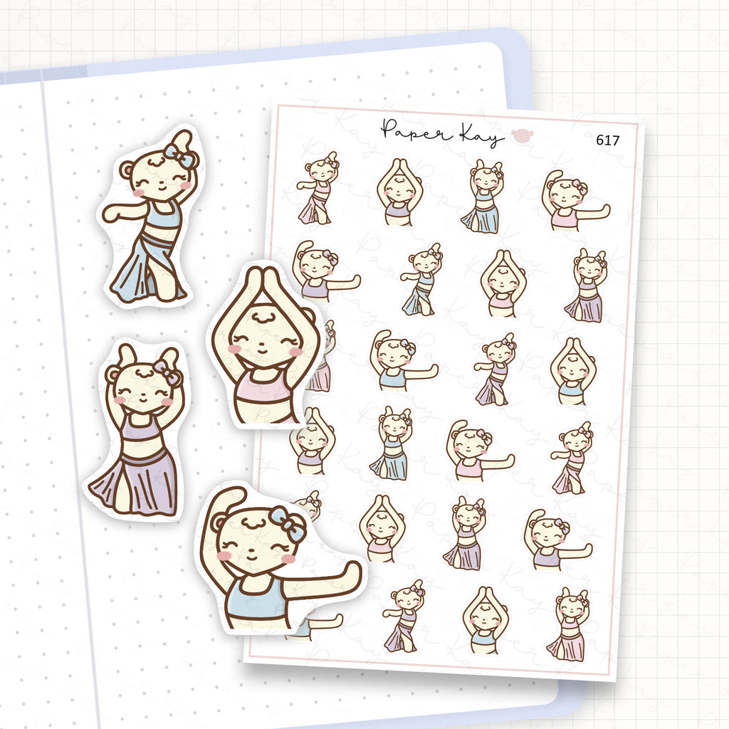 Zoomed in image of the doodles from a character planner sticker sheet.