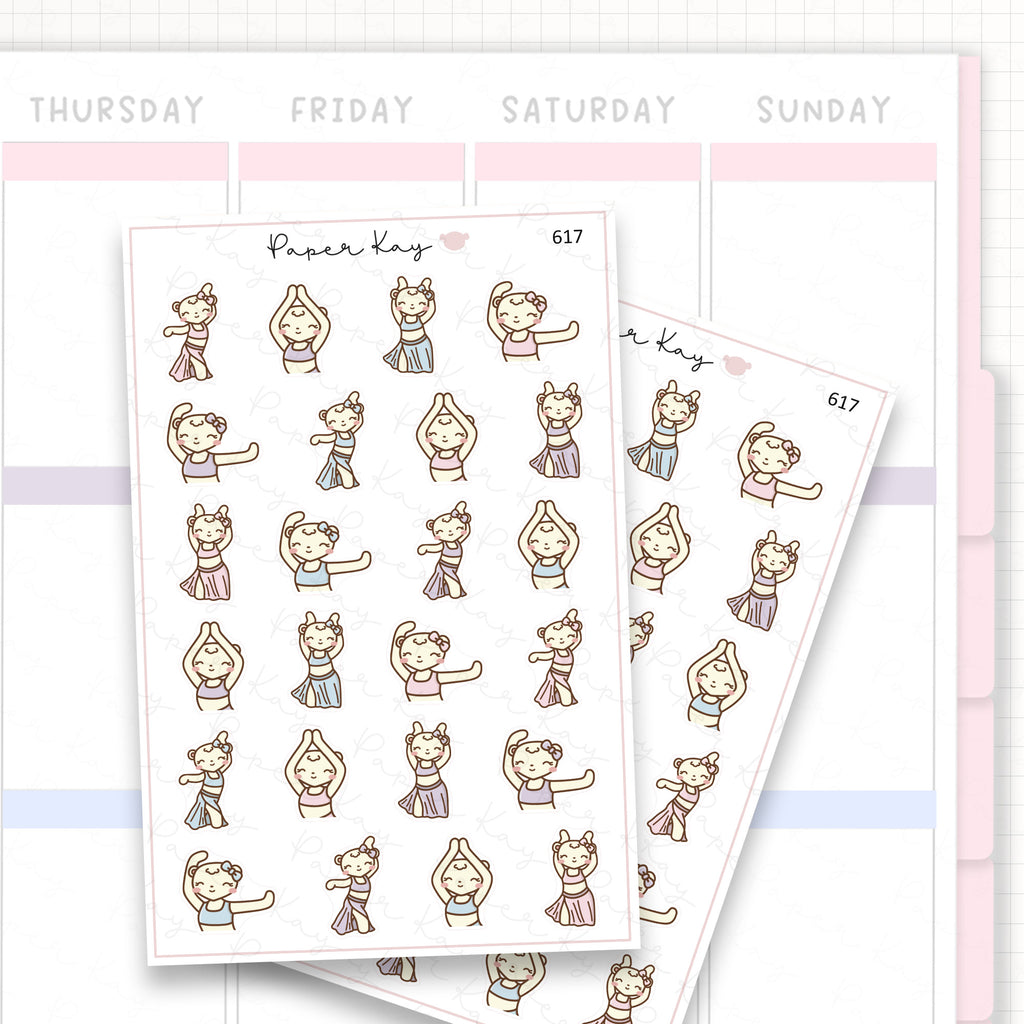 Sticker sheet product measurement.