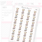Happy/Content DTB on Weighing Scales Planner Sticker Sheet