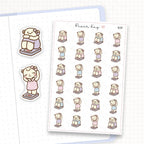 Zoomed in image of the doodles from a character planner sticker sheet.