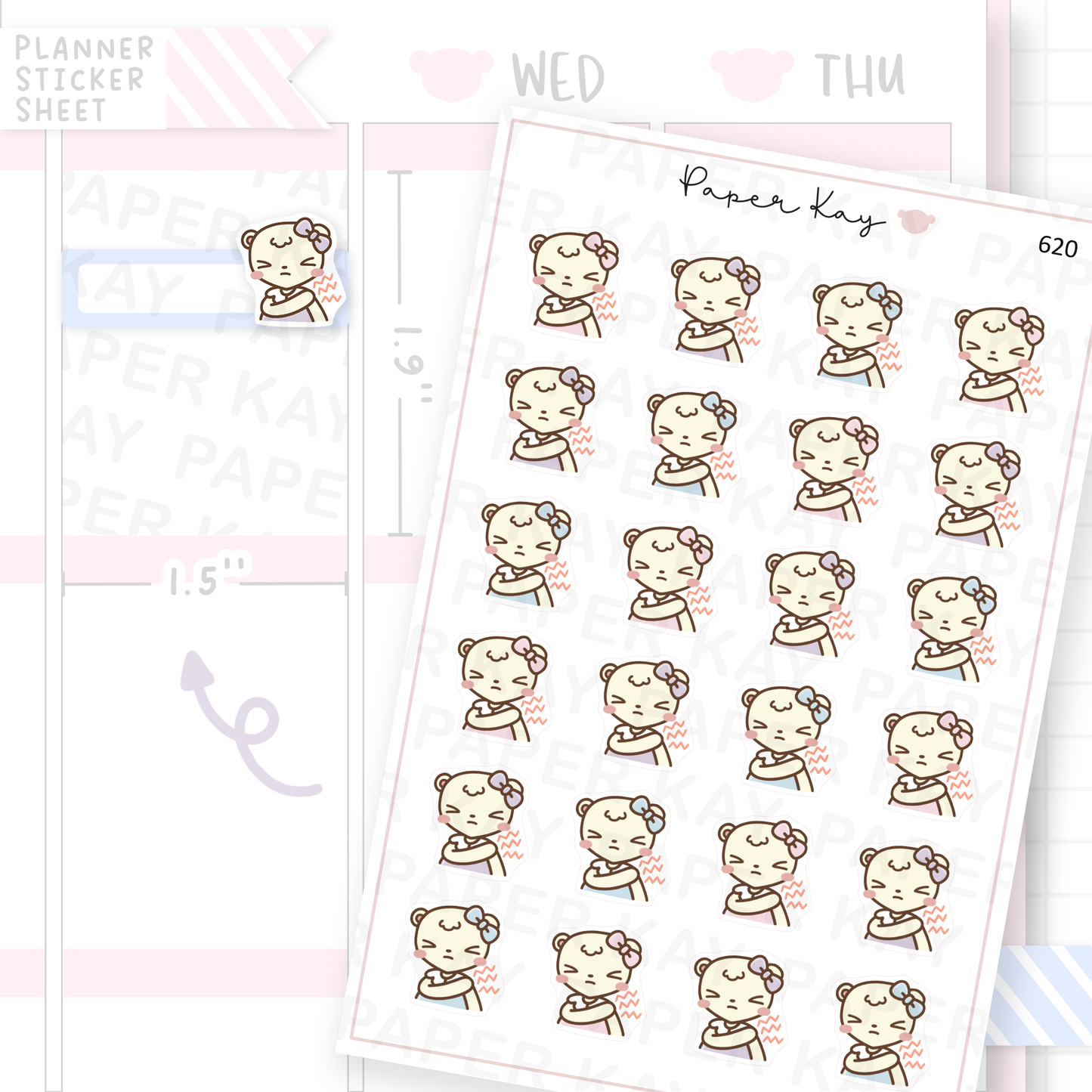 DTB with Shoulder Pain Planner Sticker Sheet