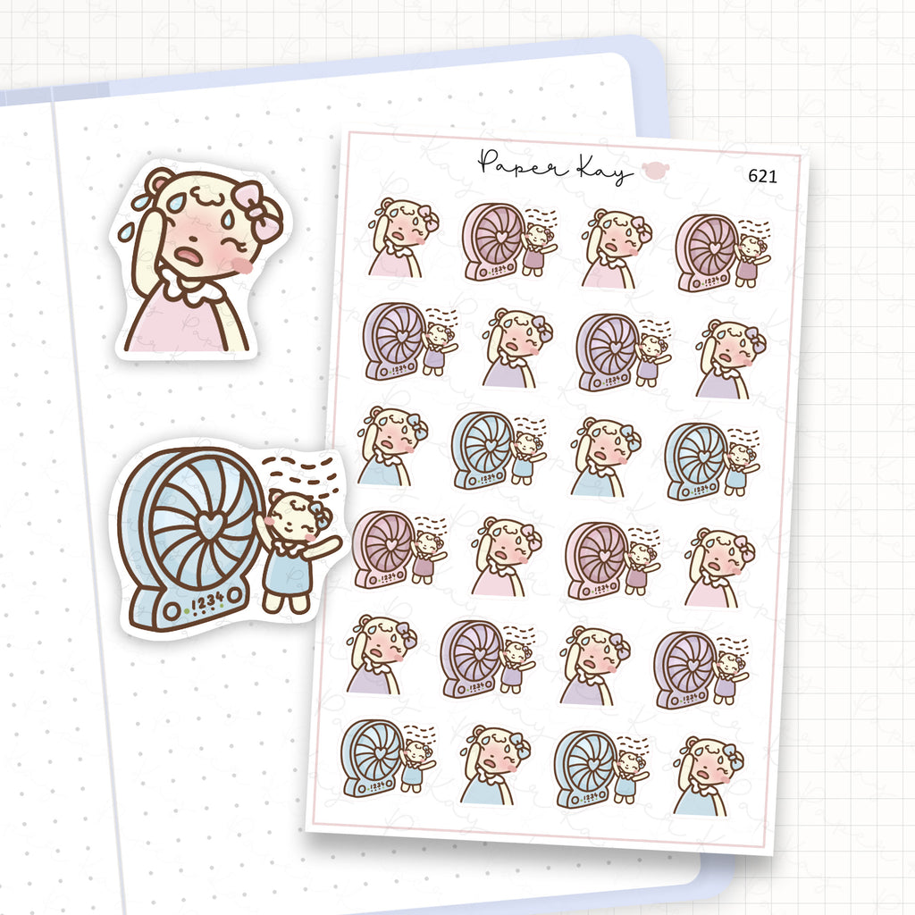 Zoomed in image of the doodles from a character planner sticker sheet.