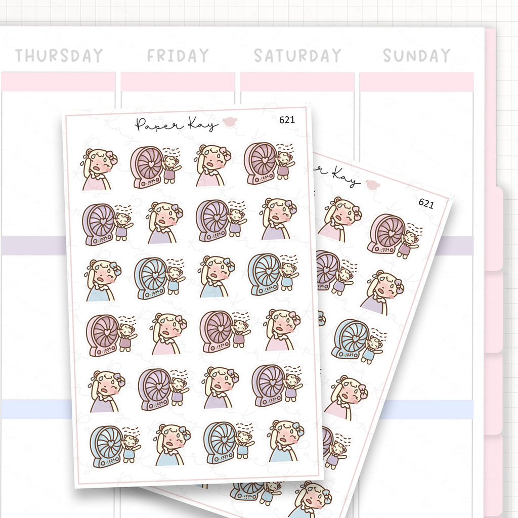 Sticker sheet product measurement.