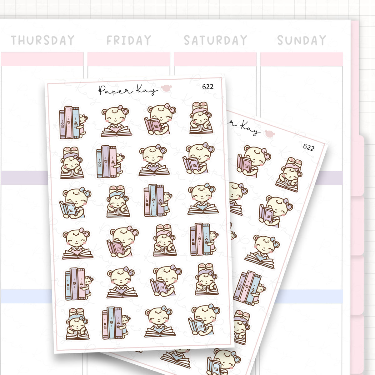 Sticker sheet product measurement.