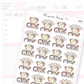 TV Show Rating Planner Sticker Sheet
