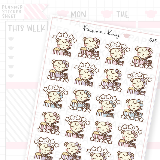 Movie Rating Planner Sticker Sheet