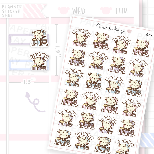 Movie Rating Planner Sticker Sheet