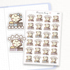 Zoomed in image of the doodles from a character planner sticker sheet.
