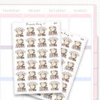 Sticker sheet product measurement.