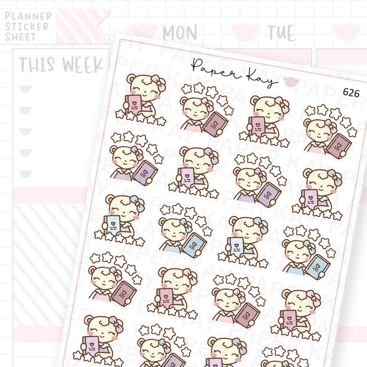 Book Rating Planner Sticker Sheet