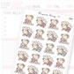 Book Rating Planner Sticker Sheet