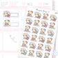 Book Rating Planner Sticker Sheet