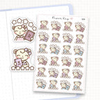 Zoomed in image of the doodles from a character planner sticker sheet.