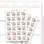 Sticker sheet product measurement.