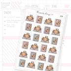 Dot the Bear Autumn Reads Planner Sticker Sheet