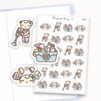 Zoomed in image of the doodles from a character planner sticker sheet.