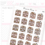 Seasonal Bookshop Planner Sticker Sheet
