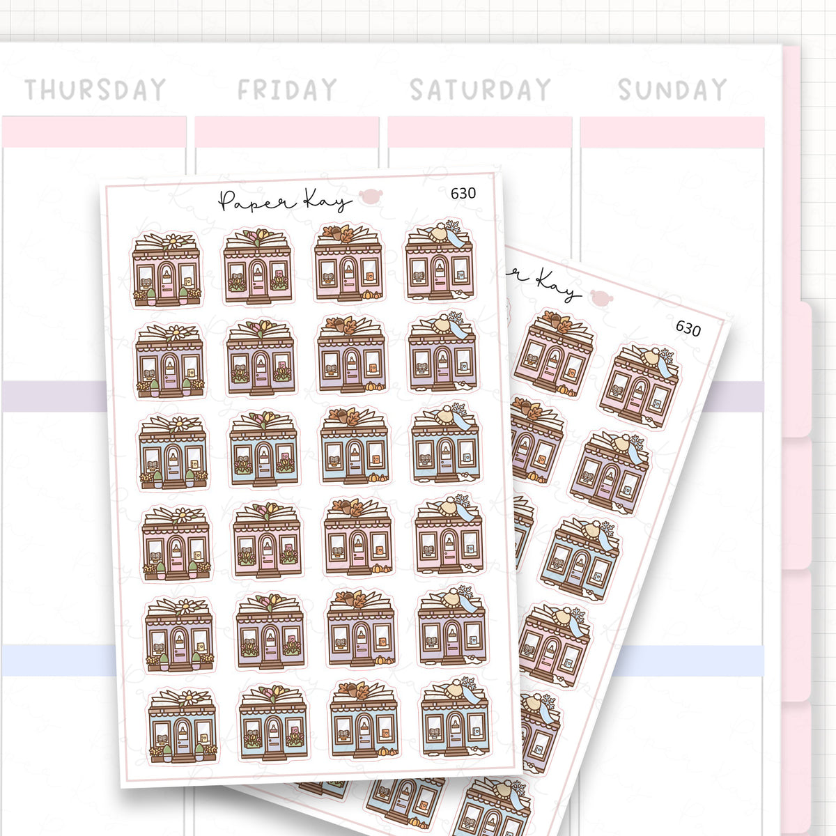 Sticker sheet product measurement.