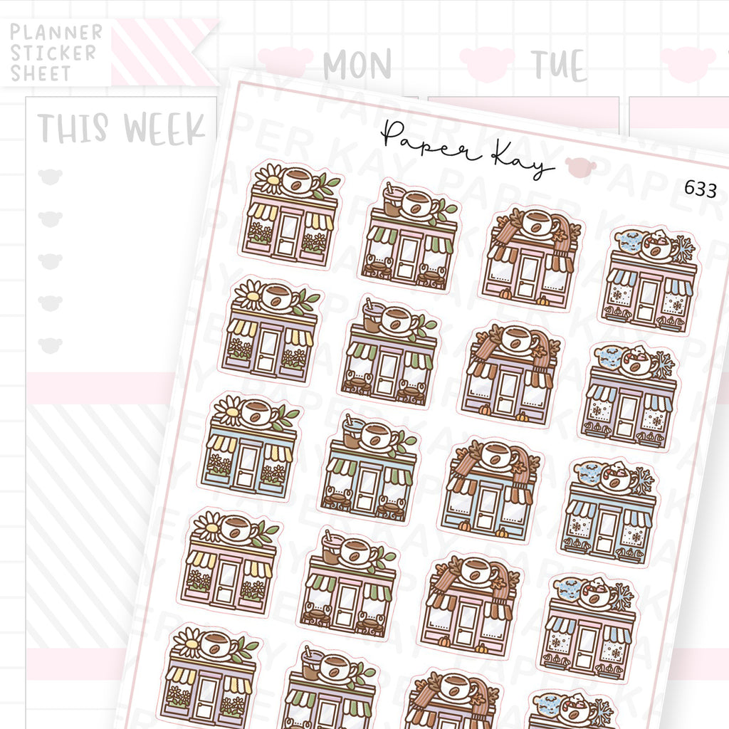 Seasonal Café Planner Sticker Sheet