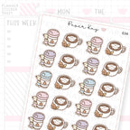 Autumn Coffee Planner Sticker Sheet