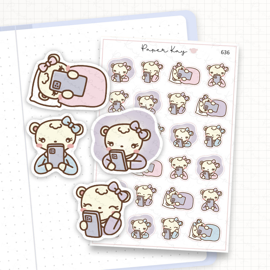 Zoomed in image of the doodles from a character planner sticker sheet.