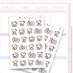 Sticker sheet product measurement.
