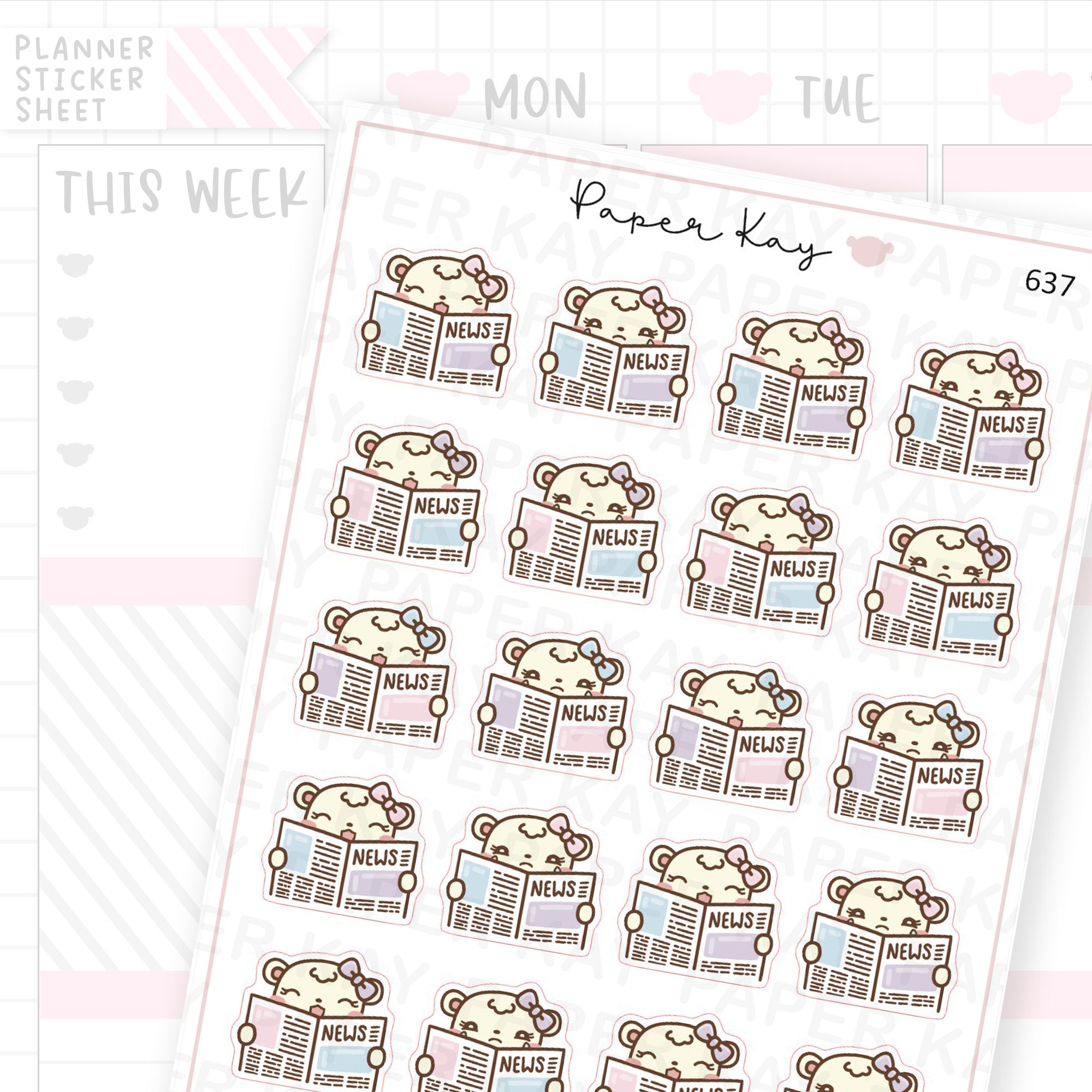 Good/Sad News Planner Sticker Sheet
