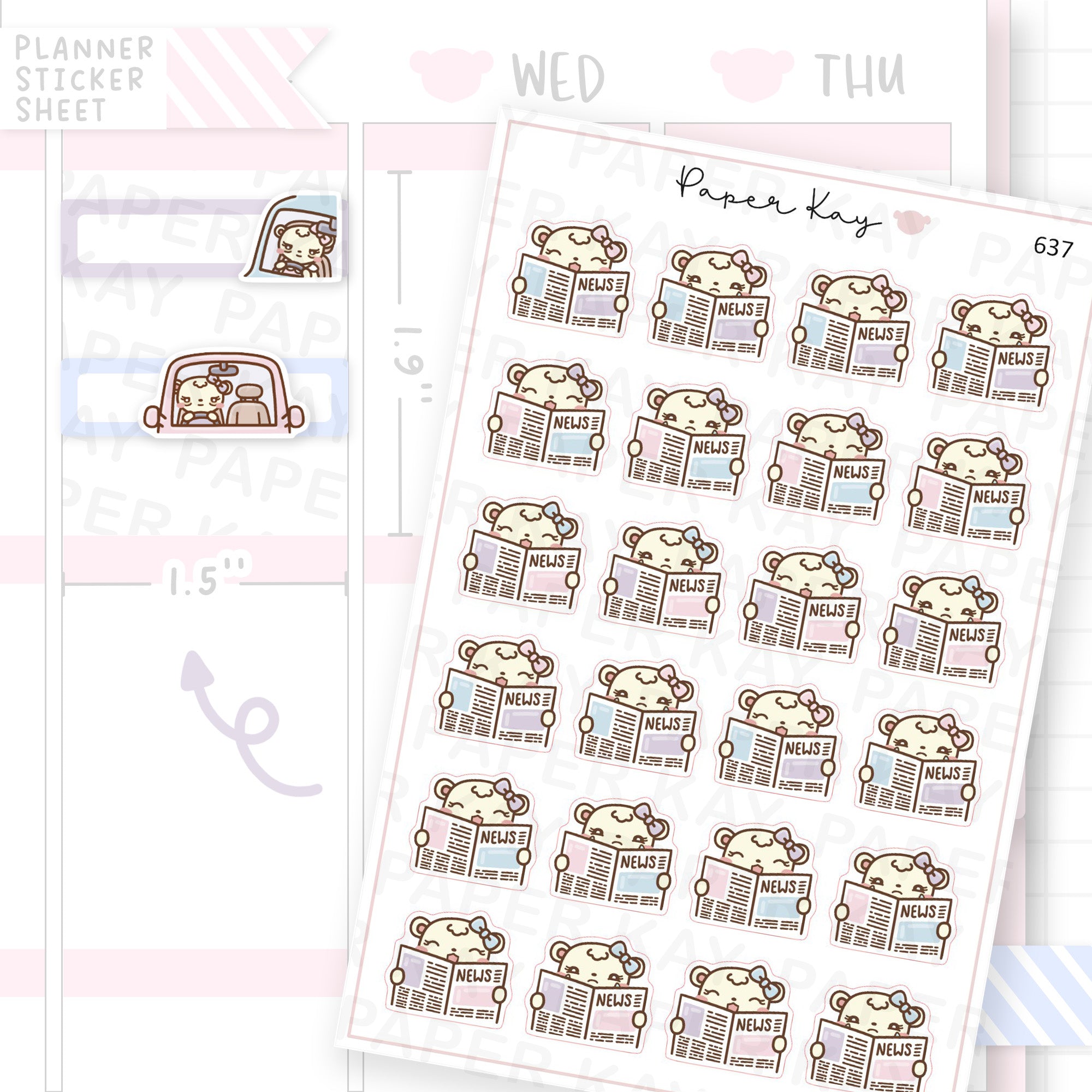 Good/Sad News Planner Sticker Sheet