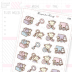 Moving Time Planner Sticker Sheet