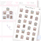 Cute Home Planner Sticker Sheet
