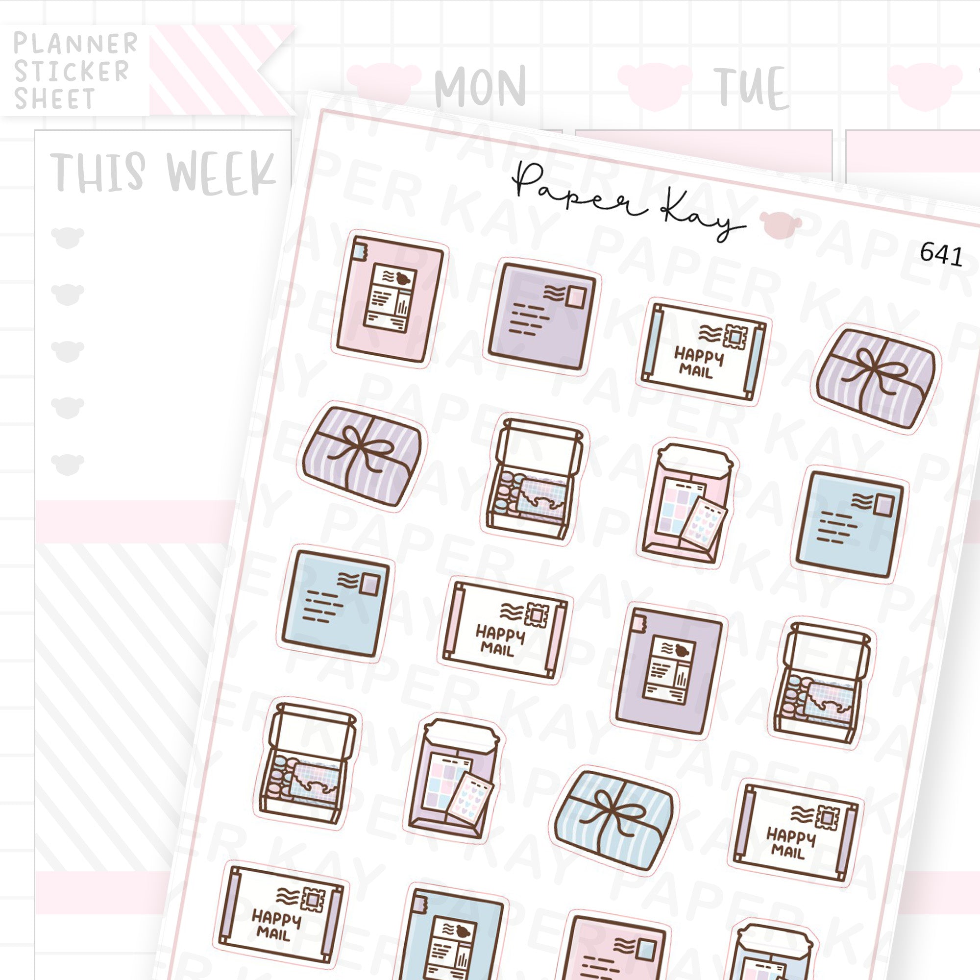 Mail Planner Sticker Sheet