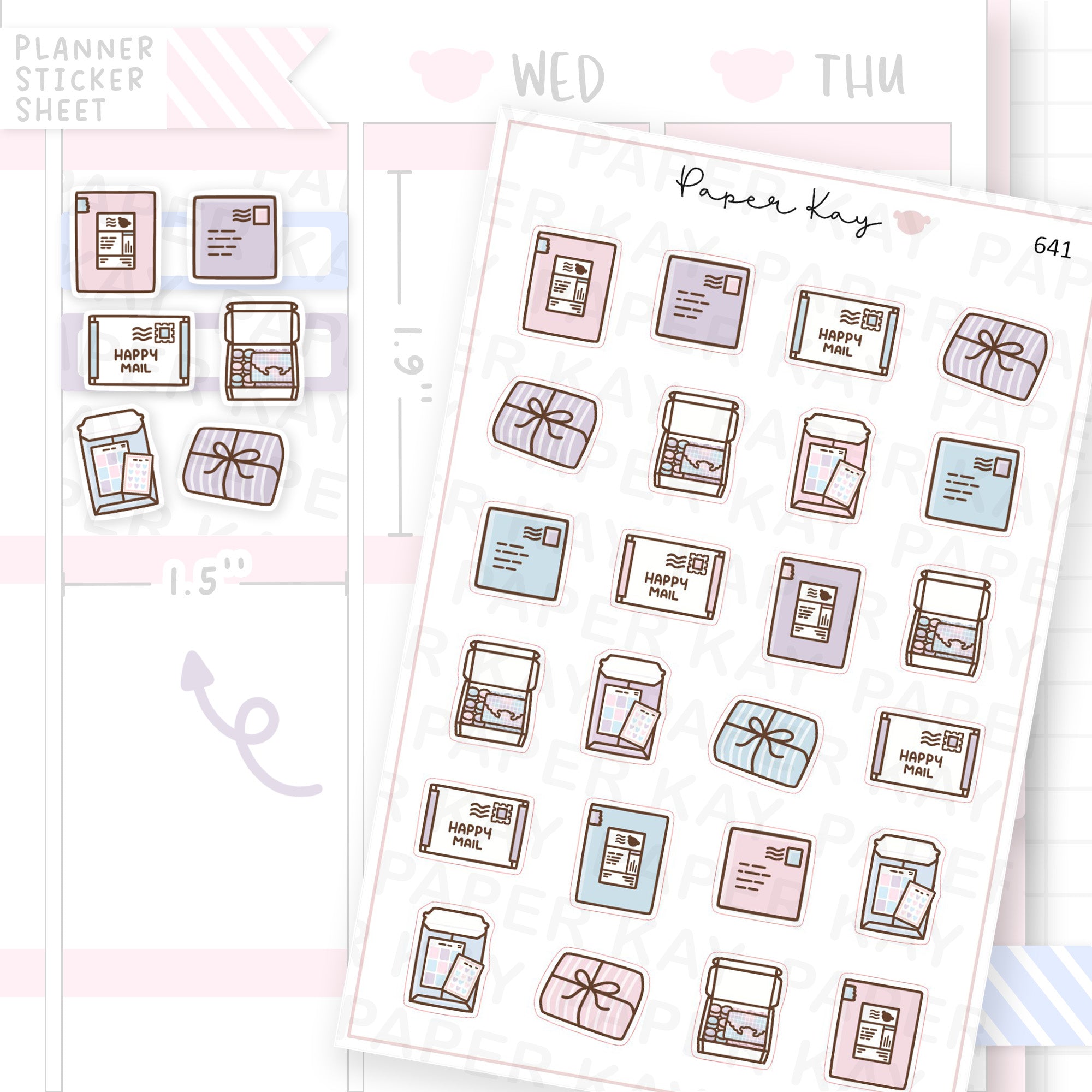 Mail Planner Sticker Sheet