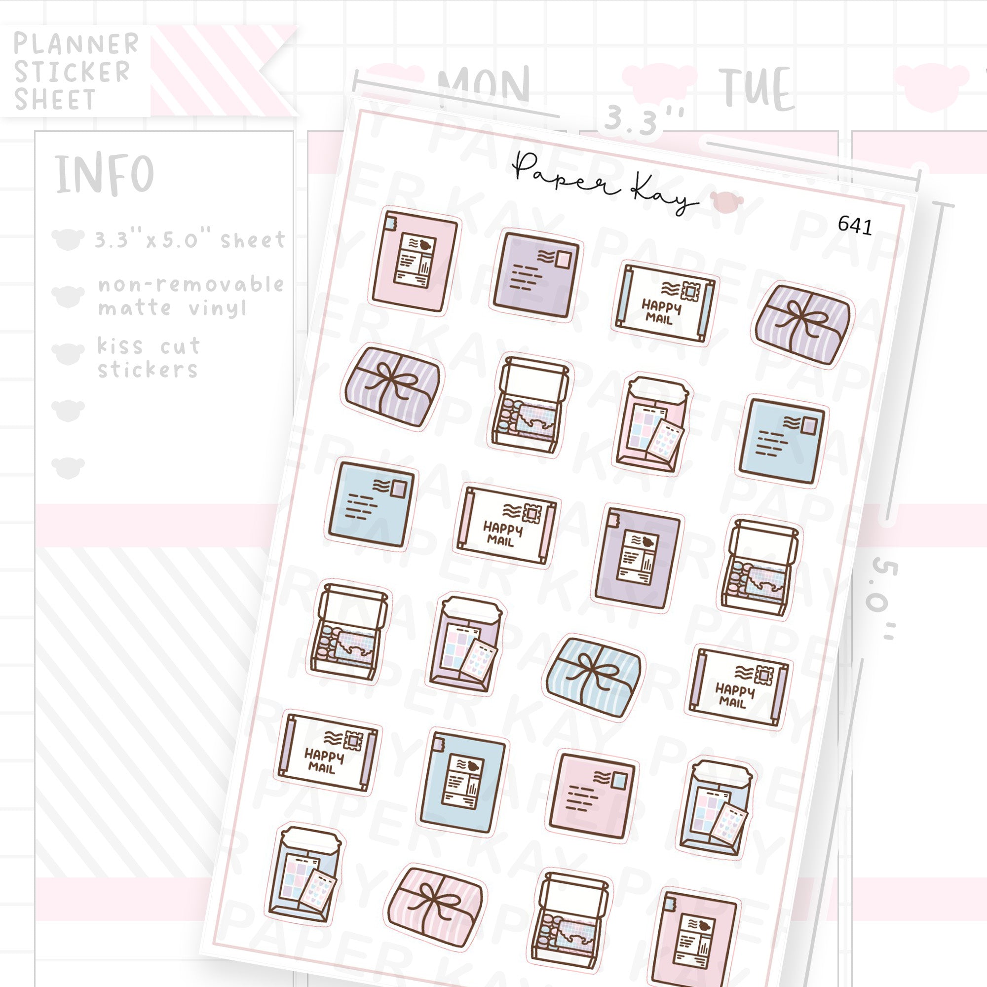 Mail Planner Sticker Sheet